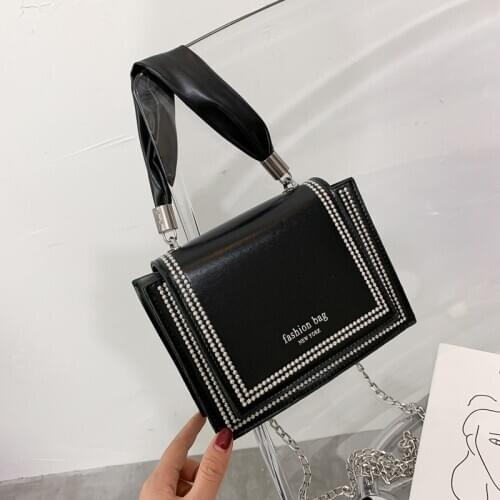 Womens black Crossbody bag summer Wallet for women purse over shoulder Leather mini Designer handbag chain Beach brand cute bag