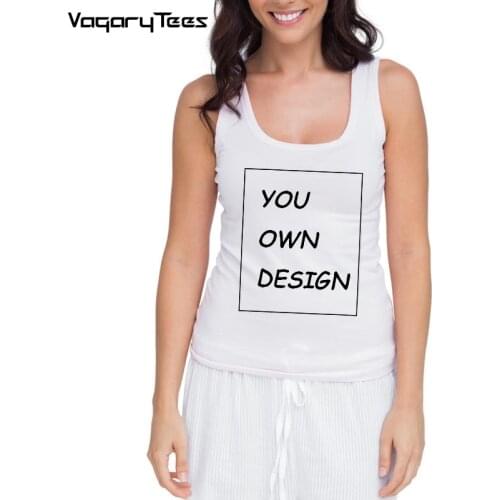 DIY Custom Print Design Fashion Women Tank Top Fitness Undershirt Womens Vest Drop Shipping Wholesalers birthday party