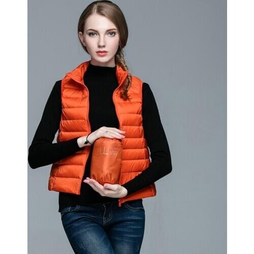 Womens Winter Puffer Vest Zip Up Sleeveless Jacket Outdoor Sports Insulated Gilets