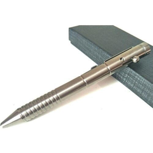 1PC Titanium Tactical Bolt Metal Pen Self-defense Tungsten Steel Head Break Window Equipment Outdoor Defense EDC Pocket Tool