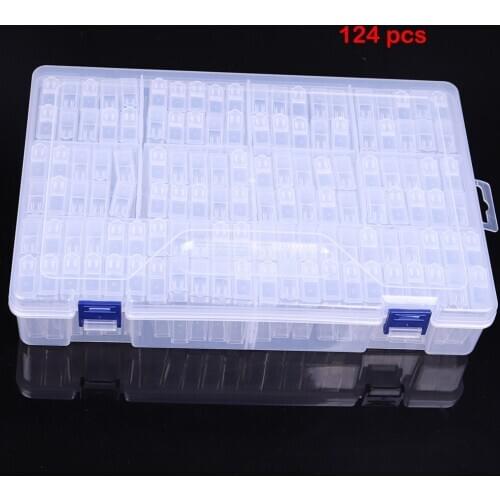124 Cells Diamond Painting Tools Beads Container Diamond Painting Accessories Rhinestones Storage Case Organizer Dropshipping