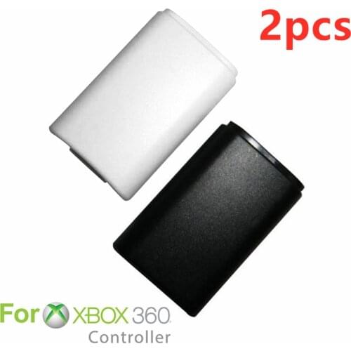 2pcs For Xbox 360 AA Battery Pack Cover Shell Shield Case Kit For Xbox 360 Wireless Controller Battery Back Cover Accessories