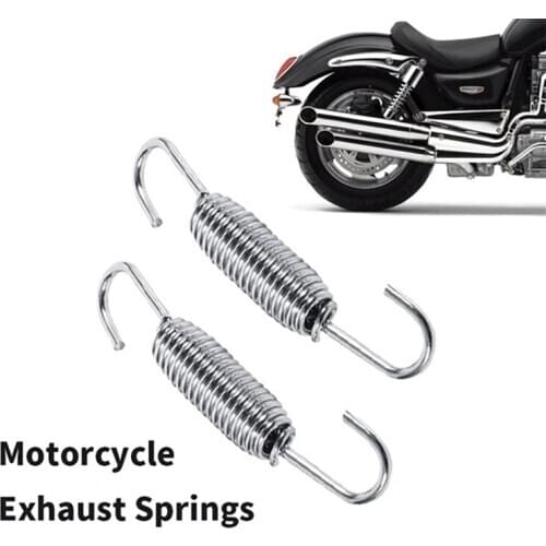 2Pcs Stainless Steel Motorcycle Exhaust System Mounting Springs