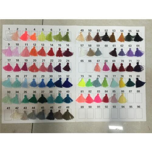 480pcs craft tassels Small 2.5cm loop long decorative Key cushion tassel 60colors in stock