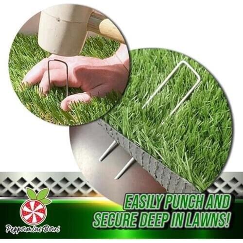 50PCS Stainless Steel U Shape Garden Stakes Staples Securing Pegs For Securing Grass Fabric Landscape Fabric Netting