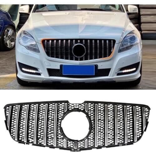 Car Accessories Front Grille Middle Net Grills Assembly Frame Cover Exterior Parts For Mercedes-Benz R-Class W251 2010-2017