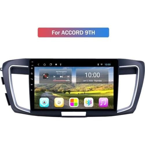 Android 10.0 System Quard Core 2G+32G WIFI HD 1024*600 Car GPS Nagavition For HONDA Accord 2013- Car Radio Stereo