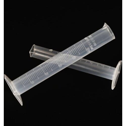 50ml Transparent Plastic Graduated Tube Liquid Measurement Graduated Cylinder Laboratory-Specific Laboratory Supplies