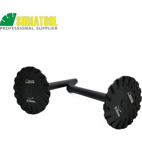 SHDIATOOL 2 pcs Hot Pressed Diamond Turbo Mini Blades with 6mm Shank Engraving saw blades Diameter 30mm Diameter 40mm available