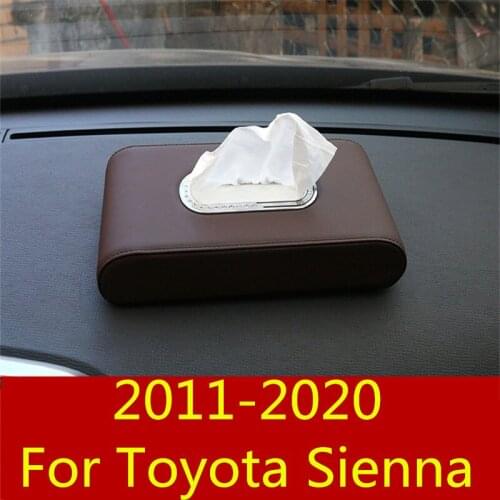 For Toyota Sienna 2011-2020 decoration Interior Supplies dedicated Car Paper Paper towel box Interior decoration car Accessories