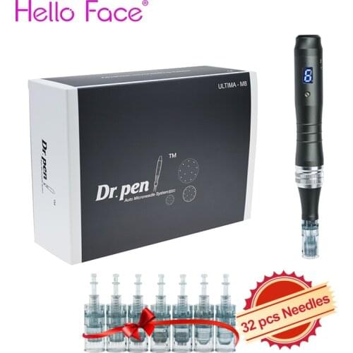 Dr. pen Ultima M8 With 32 pcs Cartridges Professional Microneedling Dr Pen for acne scars and wrinkles Derma Pen