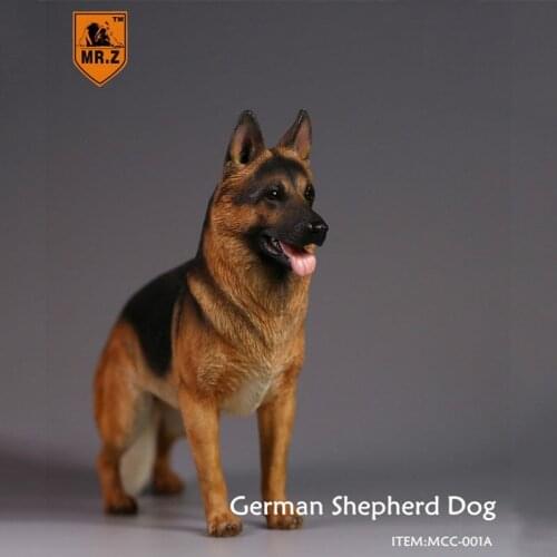 Mr.Z About 23cm 1/6 Scale Simulation Animal German Shepherd dog Model Toy For Action Figure Scene home decoration