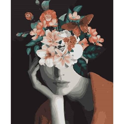 Moderne Diy Olieverfschilderij Canvas Wall Picture Color Painting ByNumber 40X50cmZeroFoundation New Painter Propylene Landscape