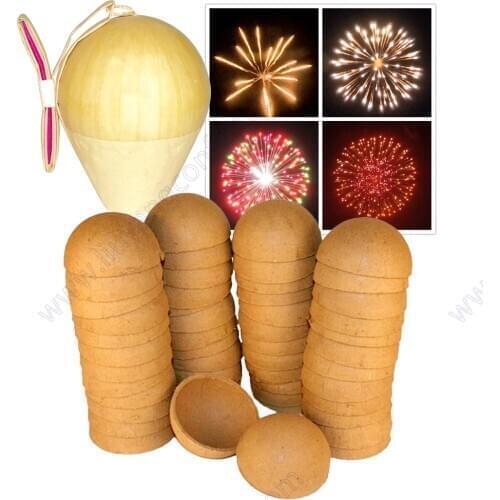 7" 8" 10" 12" 16" Inch Round Fireworks Paired Empty Shell Spherical Ball Display pyrotechnic Material Paper Hemisphere Casing