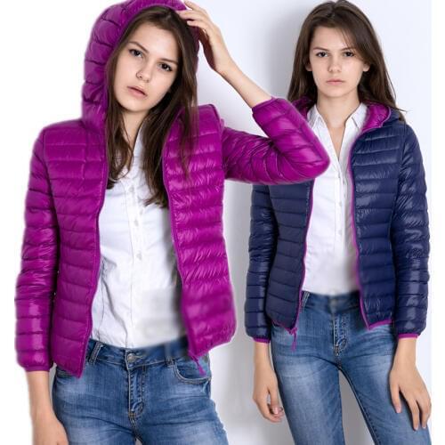 NewBang Brand Women Duck Coats Ultra Light Down Jacket Women Lieghtweight Double Side Reversible Jackets Womens Windbreakers