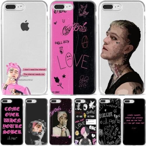 Lil Peep Lil Bo Peep CryBaby Soft Silicone TPU Phone Cover for iPhone 8 7 6 6S Plus X XS MAX 5 XR SE XR 12 Mini 11pro 11promax