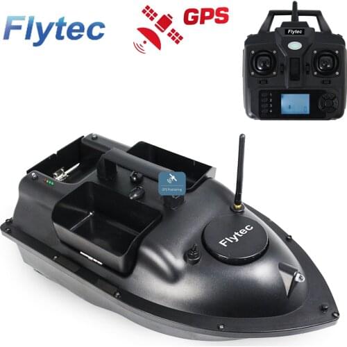 Flytec V010 Fish Bait Boat 2kg Loading Tanks GPS Fishing Boat 5.4km/h RC Fishing Bait Boat 500m Remote Control 3way Baiting Boat