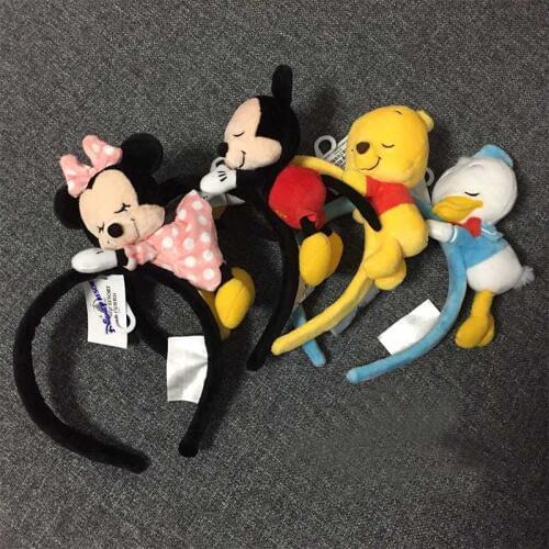 Fashion Sweett sum tsum plush toy sequin EARS COSTUME Headband Cosplay Plush Adult/Kids Headband Gift