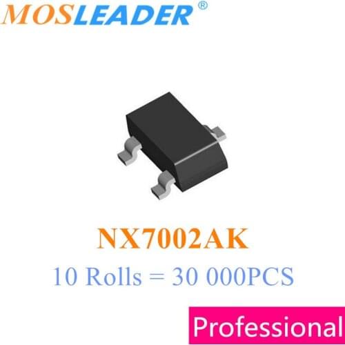 Mosleader NX7002AK SOT23 10 Rolls 30000PCS original 2N7002 190mA ESD Protection High quality
