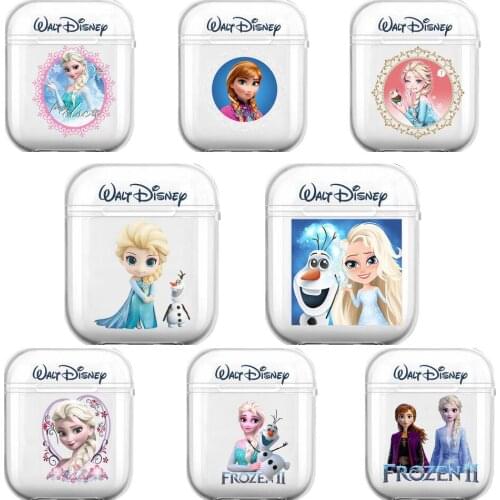 We Love Disney Frozen Princess Ana Elsa Soft Silicone Cases For Airpods 1/2 Protective Bluetooth Wireless Earphone Cover For Ai