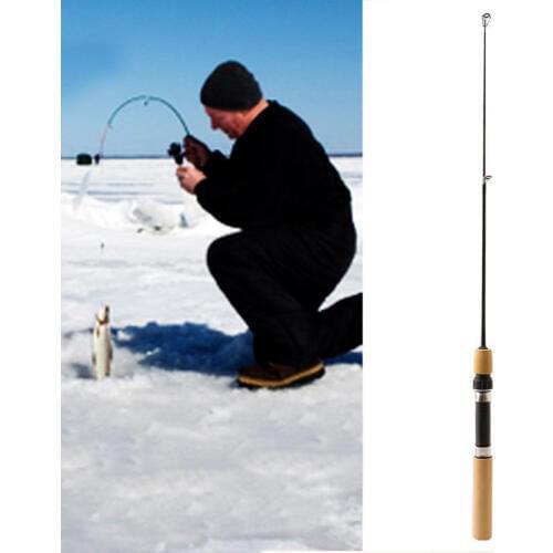 New arrival 60cm Pocket Winter Ice Fishing Fish Rod Mini Tackle Spinning Casting Portable