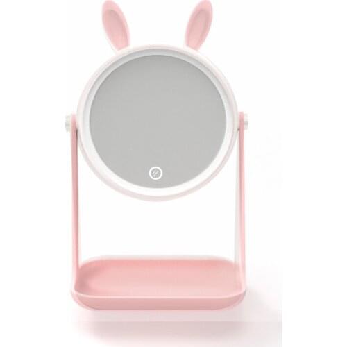 New Bathroom Medicine Cabinet With Mirror LED Vanity Mirror Table Lamp Makeup Organizer Box With Led Light Mirror espejo con luz