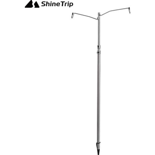 ShineTrip Hanging Light Fixing Stand Camp Barbecue Light Holder Pole Multifunctional Outdoor Camping Folding Lamp Pole Kit