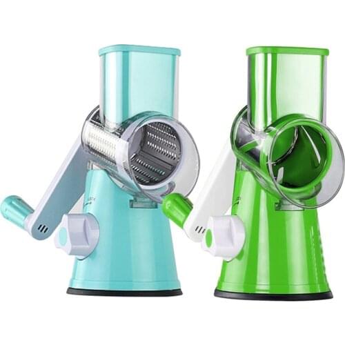 Manual Vegetable Cutter Slicer Kitchen Accessories Multifunctional Round Mandoline Slicer Potato Cheese Kitchen Gadgets