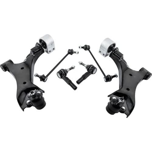 Lower Control Arms Ball joints Outer Tie Rods & Links for Chevrolet Equinox GMC Terrain 2010-2017 Steering & Suspension Kit