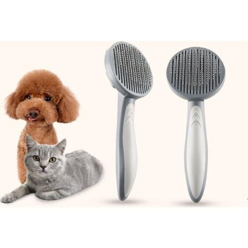 High Quality Pet Message Comb Self Cleaning Brush Professional Grooming Brush for Dogs and Cats Hair Cleaning Supplies