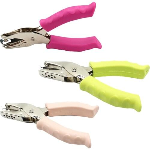 School Office Metal Single Hole Puncher Hand Paper Punch Single Hole Scrapbooking Punches 8 Pages