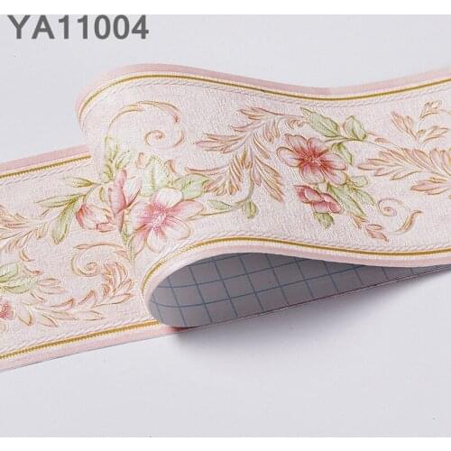 New Self-Adhesive Waistline Sticker European&Farmhouse Styles Pastoral Room Decorate Bathroom Kitchen Waterproof Border Stickers