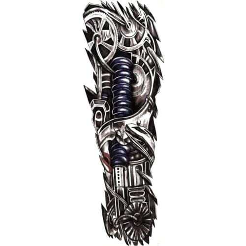 Large Robot Arm Waterproof Temporary Tattoos men women Mechanical Arm Sleeve Tatoo Fake Tattoo Stickers body Art Tatto