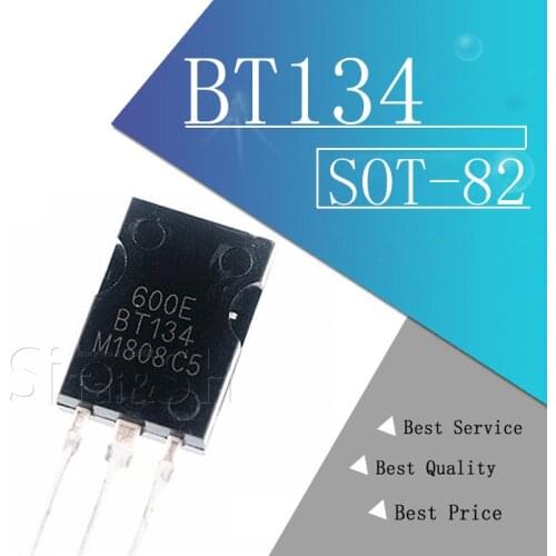 10pcs BT134-600E BT134 BT134-600 600V 4A Triacs RAIL TRIAC SOT-82 new original