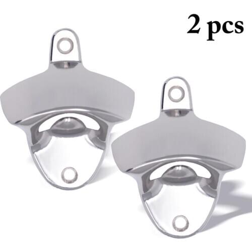 2pcs Vintage Bottle Opener Wall Mounted Wine Beer Opener Tool Bar Drinking Accessories Home Kitchen Party Supplies Dropshipping