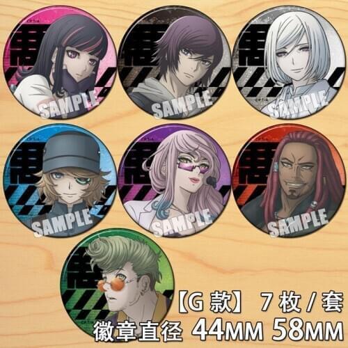 Anime Akudama Drive Figure 58mm Badge Round Brooch Pin 6355 Gifts Kids Collection Toy