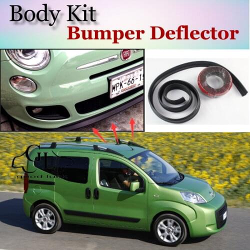 Bumper Lip Deflector Lips For Fiat Fiorino / Qubo 2007~2015 Front Spoiler Skirt For TopGear Car View Tuning / Body Kit / Strip