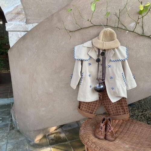 BOBOTCNUNU Children Spring Outwear Clothing Girl Trench Autumn Long Sleeve Clothes Fashion Outwear