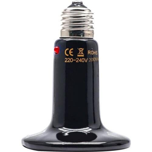 Pets Far-Infra Red Ceramic Reptile Lamp Reptile Pets No Light Heating Sauna Sweat Steam Heating Lamp