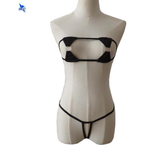 Extreme Bikinis Micro Bikini Set Brazilian Biquini 2020 Hollow Ring Swimsuit Female Thong Bandeau Swimwear Sex Bathing Suit