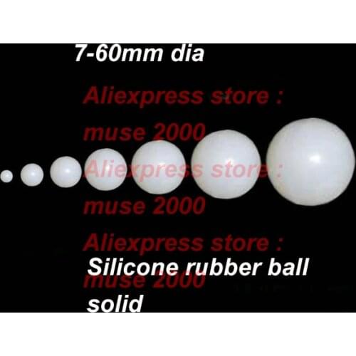 Solid silicone rubber ball Elastic ball 15 20 25 30 35 40 45 50 60mm oscillating screen Leather soft ball cloth machine washing