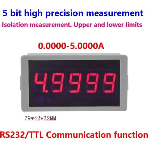 GWUNW BY56W 5.0000A(5A) 5 bit high precision ammeter RS232 Serial Communication alarm signal