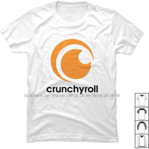 Crunchyroll For Light T Shirt 100% Cotton Popular Company Crunch Trend Light Tage Some Logo Run Age Hot Cru