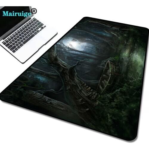 Dark Monster Anime Mouse Pad Gaming Mouse Pad Rubber PC Laptop Game Player Mouse Pad Table Pad Stitching Side Keyboard Pad Table