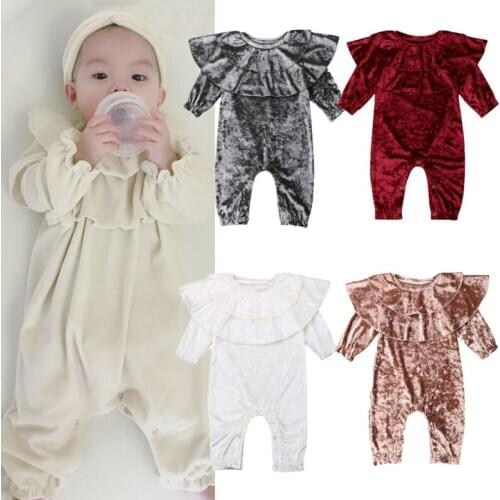 Infant Baby Kids Boys Girls 0-24M Romper Jumpsuit Romper+Headband Outfit 2PCS Set