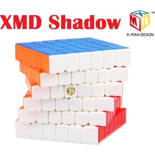 [Picube]Qiyi X-MAN Design XMD Shadow M 6x6x6 Layer Magnetic Speed Cube Magic Cube 6*6*6 Shadow Mofangge Magic Cube Puzzle Toys