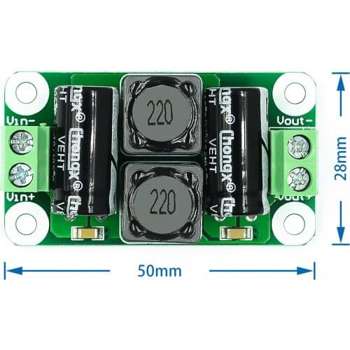 0-50V 4A DC power supply filter board Class D power amplifier Interference suppression board car EMI Industrial control panel a