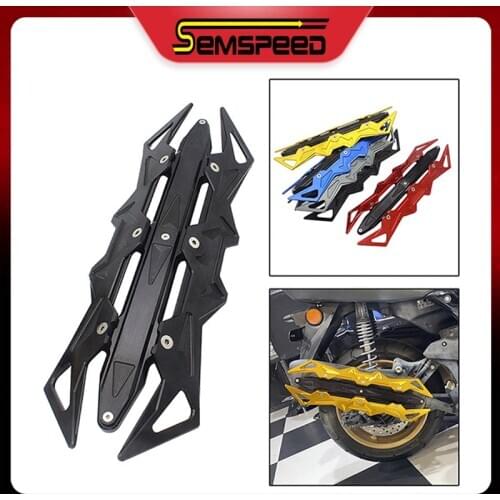 SEMSPEED Motorcycle Scooter Exhaust Pipe Guard Muffler Heat Shield Cover For Honda PCX 150 YAMAHA XMAX 300 SUZUKI BMW Aprilia