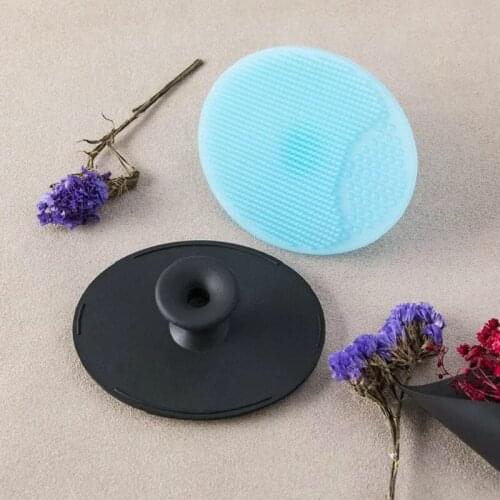 1/2Pcs Silicone Facial Cleansing Brush Wash Sponge Massage Pore Blackhead Removing Exfoliating Scrub Makeup Facial Cleaning Tool