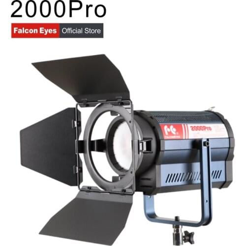 Falconeyes Spotlight 200W Bi-Color Led Photo Video Light 3000K-8000K For Studio Film Outdoor Photography Lighting With Barndoor
